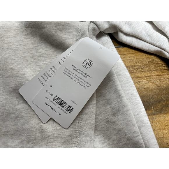 Athleta Women’s Size Medium Cozy Karma Asym Pullover Sweatshirt Gray NWT - Picture 8 of 14